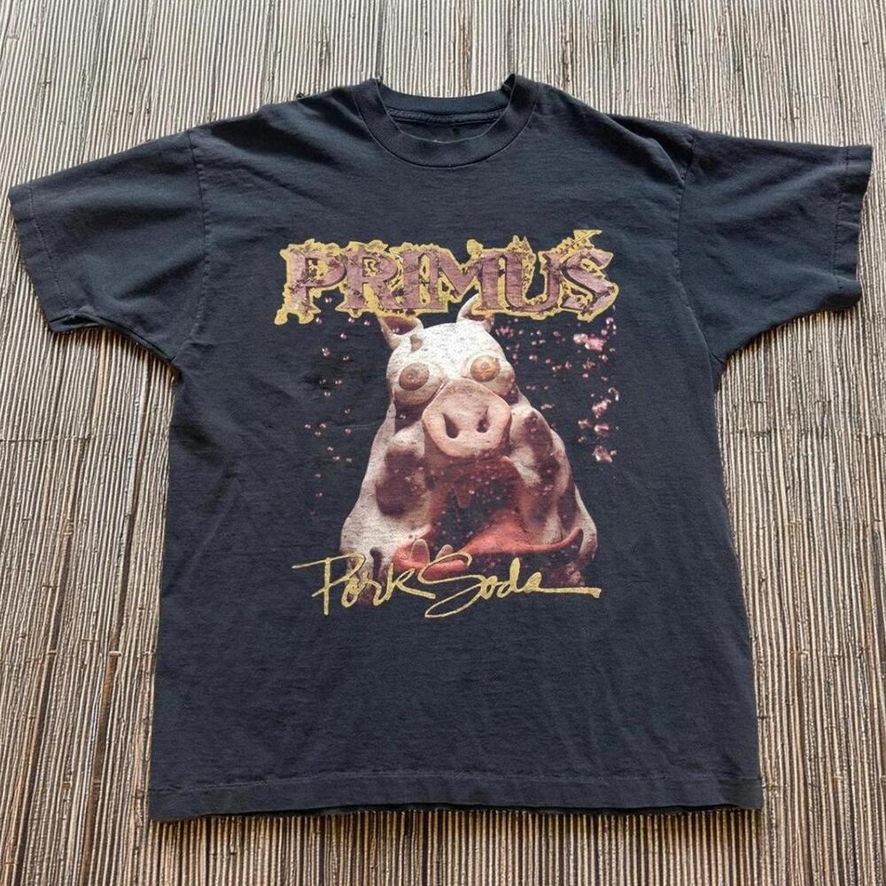 Gildan Men Black T-Shirt, Primus Pork Soda Black T-Shirt